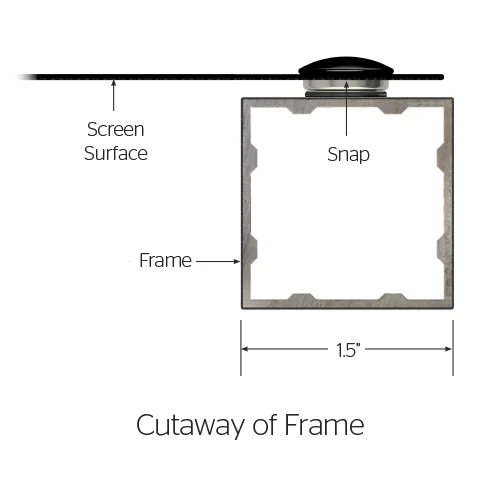 Da-Lite Da-Snap 39114V - 96" diag.(37.5x88) - [2.35:1] - HD Progressive 1.0 - Image 5
