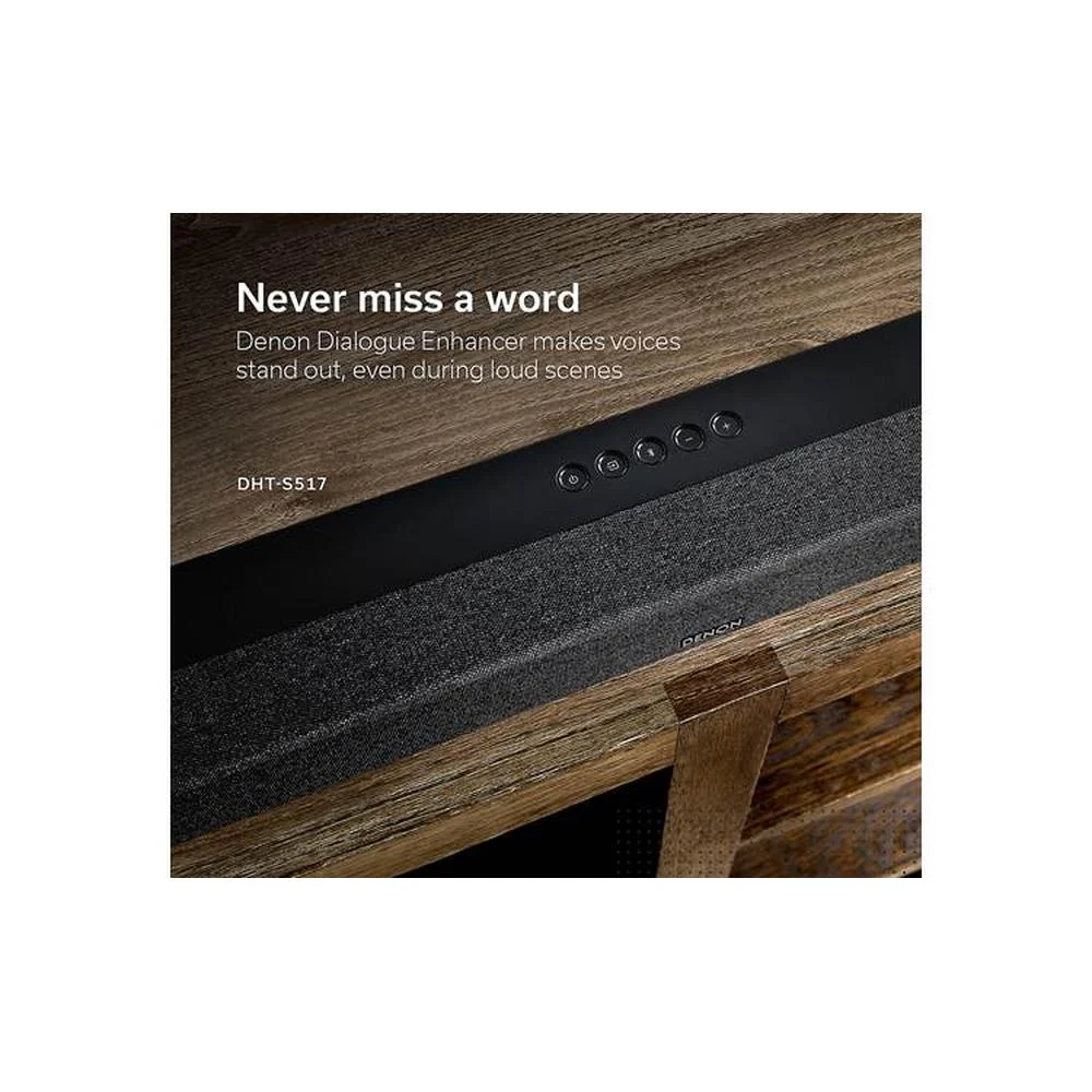 Denon DHT-S517 Powered 3.1.2 channel sound bar and wireless subwoofer system with built-in Bluetooth&reg and Dolby Atmos - DHTS517 - Image 6