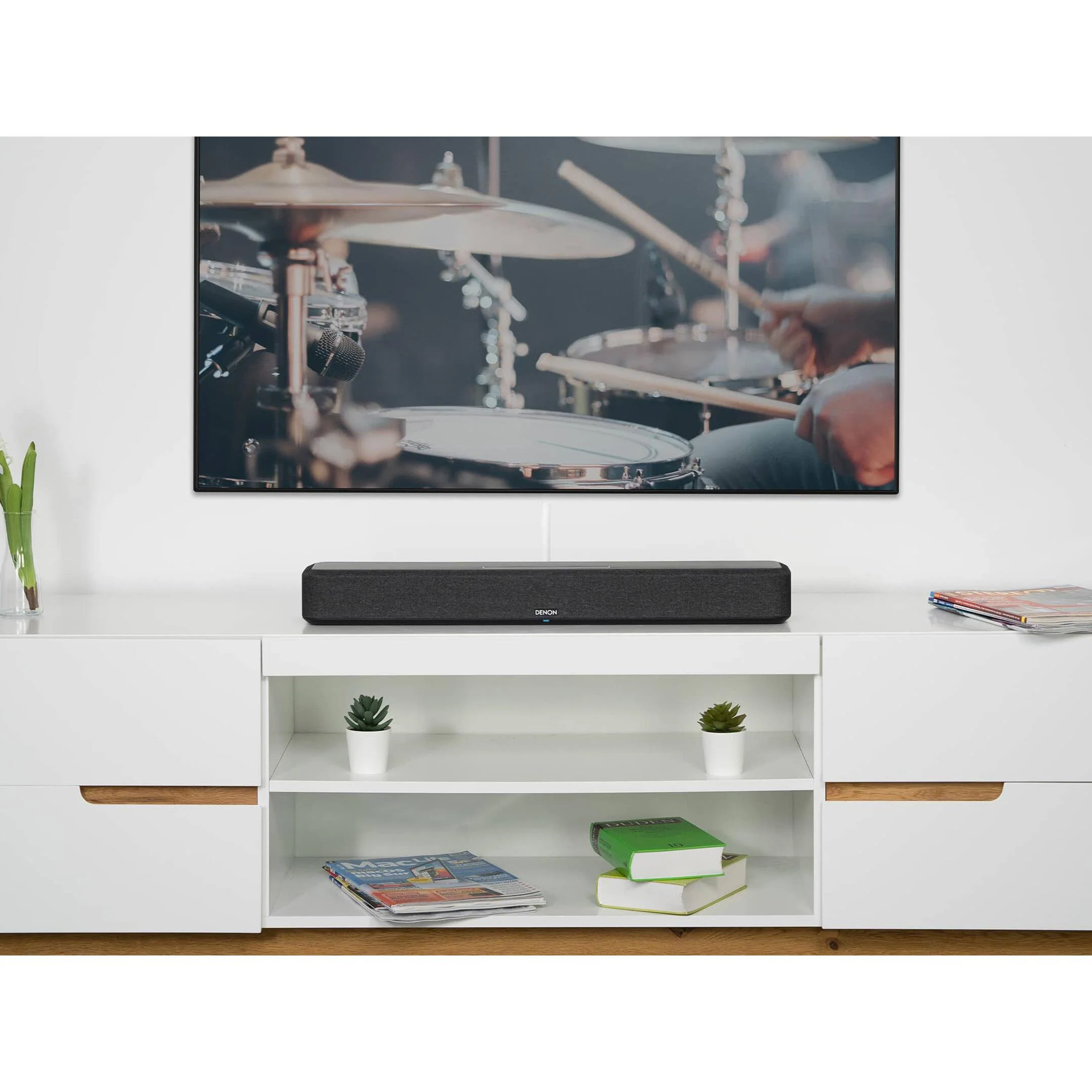 Denon Home Sound Bar 550 Powered 4-channel sound bar with Dolby Atmos, DTS:X, Bluetooth, Amazon Alexa, Apple AirPlay 2, and HEOS built-in - DENONHOMESB550 - Image 5