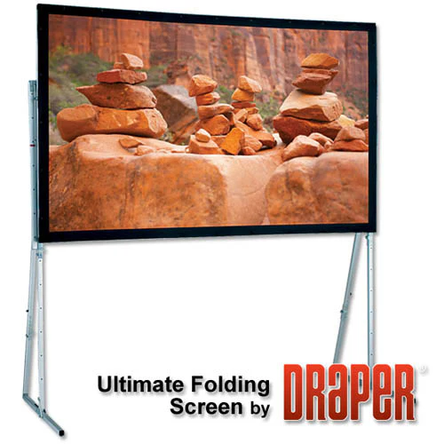 Draper 241011 Ultimate Folding Screen Complete with Standard Legs 173 diag. (103x139) - Video [4:3] - Image 4