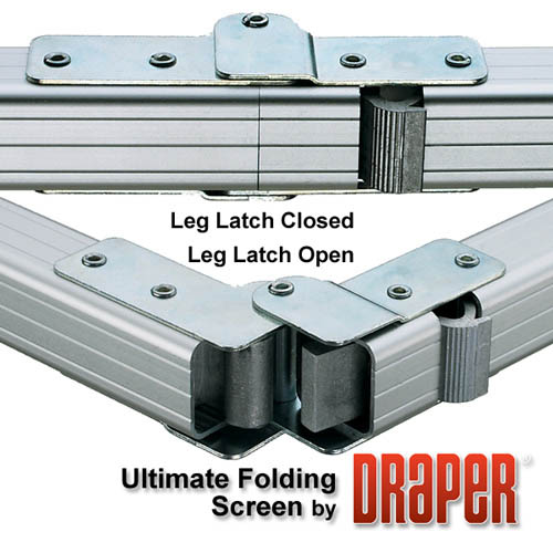 Draper 241076 Ultimate Folding Screen Complete with Standard Legs 173 diag. (103x139) - Video [4:3] - Image 7