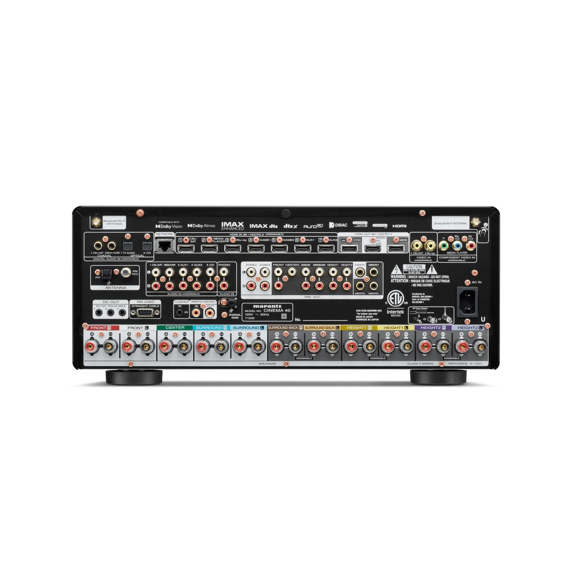 Marantz Cinema 40 Reference 9.4 Channel AV Receiver with 125W, 8K And 7 HDMI Inputs - Image 3